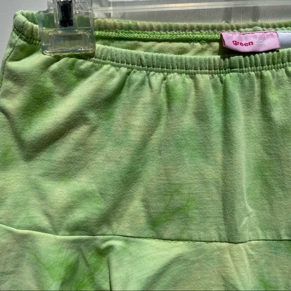 Green Dog | Y2K Vintage Tie Dye Ruffles Mini Skirt - Picture 3 of 7